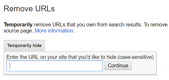 حذف لینک های ایندکس شده در گوگل